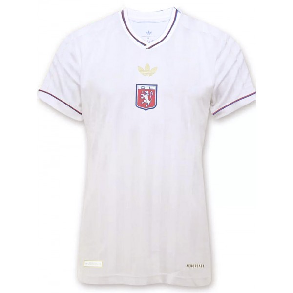 Olympique Lyonnais maillot de football pour adulte édition spéciale 75e anniversaire tenue de sport blanche pour homme haut 2025-2026
